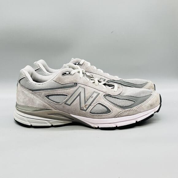 New Balance Shoes Men 13 Gray Suede 990v4 Road Running Athletic Sneaker Made USA main image 8